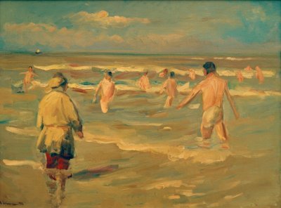 Meninos de banhista de Max Liebermann