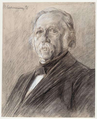 Retrato de Theodor Fontane de Max Liebermann