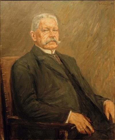 Retrato do Presidente do Reich, Paul von Hindenburg de Max Liebermann