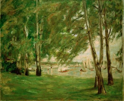 Bétulas na costa de Wannsee, a leste de Max Liebermann