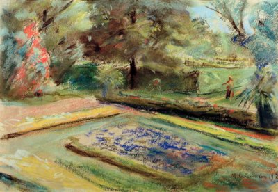 Vista do terraço de flores para o nordeste de Max Liebermann