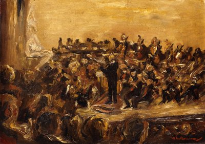 Concerto na Ópera Estatal, Unter den Linden, Berlim; Concerto Sinfônico na Ópera Estadual, Unter Linden, Berlim, 1923 de Max Liebermann
