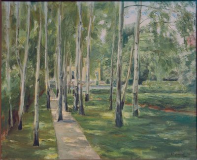 A avenida de bétula no Wannseegarten a oeste de Max Liebermann