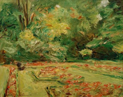 O terraço de flores no Wannseegarten ao norte de Max Liebermann