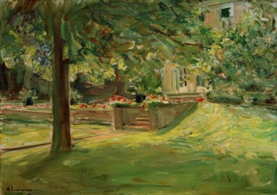 O terraço de flores a sudoeste - Wannseegarten de Max Liebermann