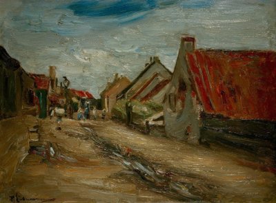 Rua da vila na Holanda de Max Liebermann