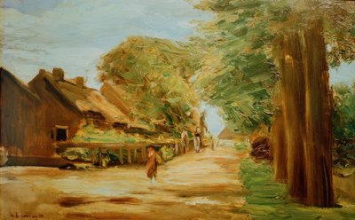 Rua da vila em Laren de Max Liebermann