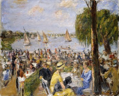 Café do jardim pelo Wannsee; Café do jardim em Wannsee, de Max Liebermann
