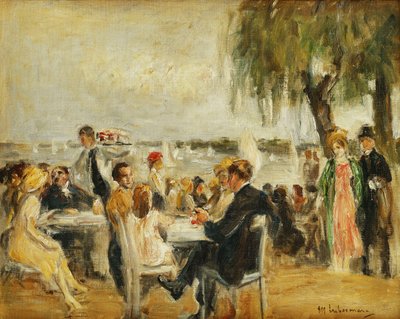 Jardim Café no Elba, 1902 de Max Liebermann