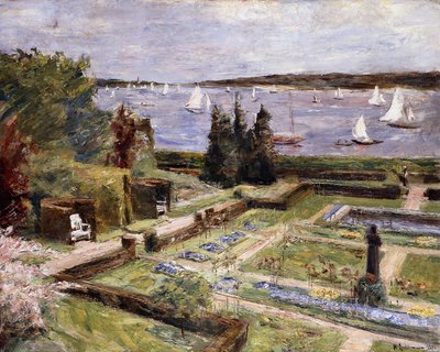 Jardim da família Arnhold, junto ao rio Wansee; Wannseegarten der Familie Arnhold, 1911 de Max Liebermann