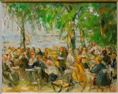 Restaurante de jardim no Havel de Max Liebermann