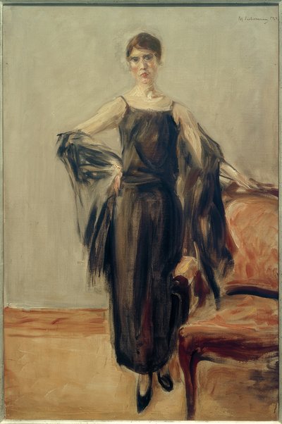 Genia Levine, de pé de Max Liebermann