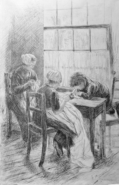 Interior holandês de Max Liebermann