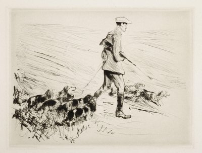 Caçador com cães de Max Liebermann