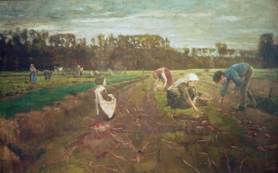 Colheita de batata em Barbizon de Max Liebermann