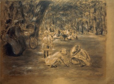 Parque infantil no Tiergarten de Max Liebermann