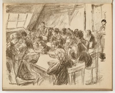 Cozinha popular infantil (ilustração de: Arte e artistas XIII, 6) de Max Liebermann