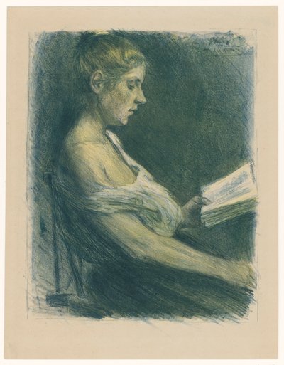 Rapariga a ler de Max Liebermann
