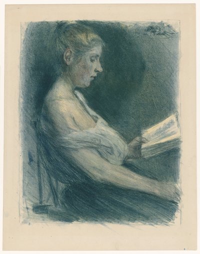 Rapariga a ler de Max Liebermann