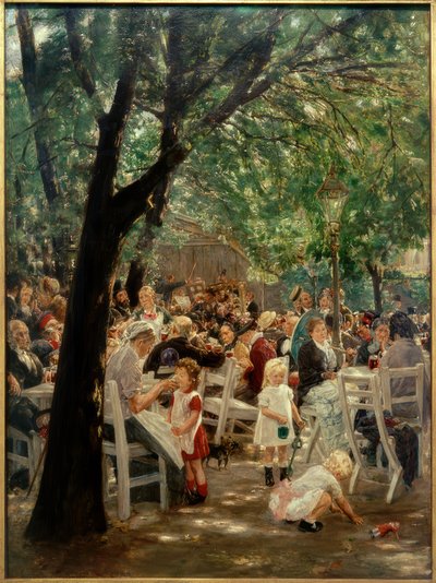Jardim da cerveja de Munique de Max Liebermann