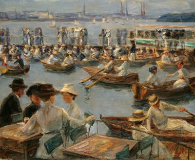 No Alster em Hamburgo, 1910 de Max Liebermann