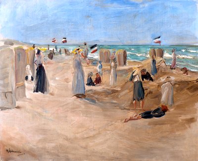 Na praia de Noordwijk, 1908. de Max Liebermann