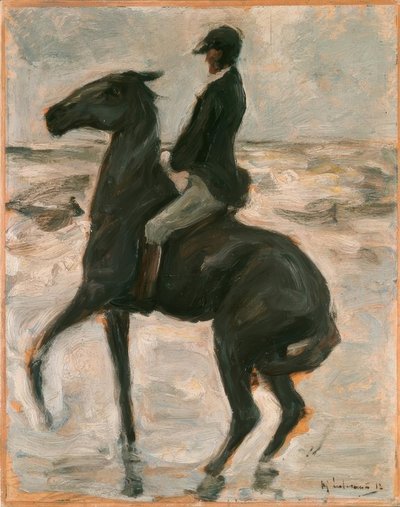 Piloto para a esquerda na praia de Max Liebermann