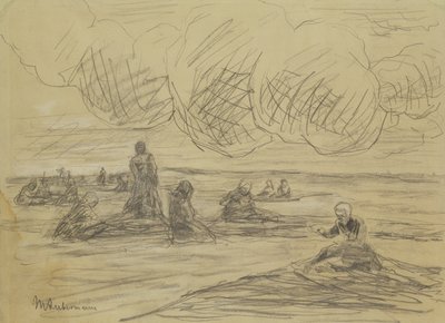 Reparando as redes, 1894 de Max Liebermann