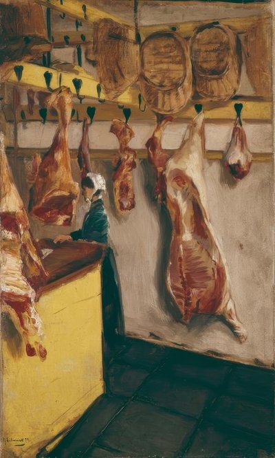 Schlachterladen em Dordrecht de Max Liebermann