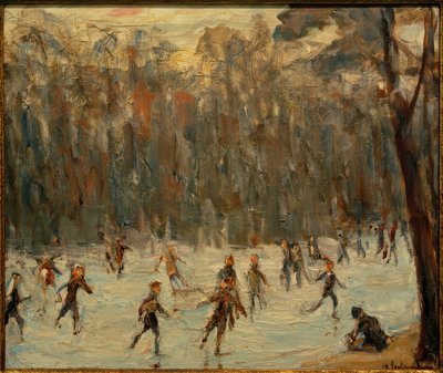 Patinadores no Tiergarten de Max Liebermann