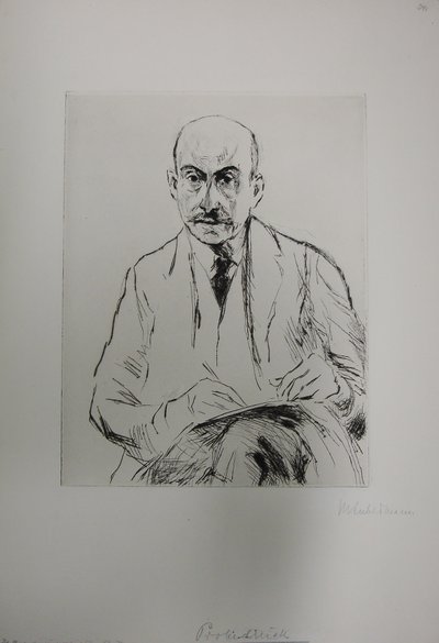Auto-retrato com 70 anos de idade de Max Liebermann