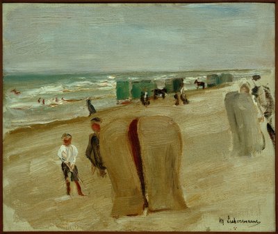 Strandszene em Noordwijk de Max Liebermann