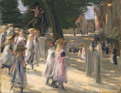 The Road to the school at Edam (óleo sobre tela) de Max Liebermann