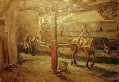 Rolo de toalha em Florença de Max Liebermann