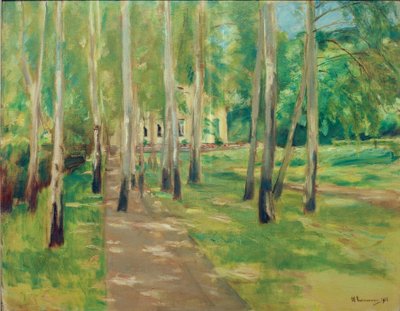 Wannseegarten com avenida vidoeiro de Max Liebermann
