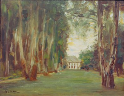 Wannseegarten com Villa - The vidoeiro avenida em Wannseegarten de Max Liebermann