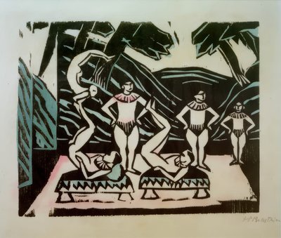 acrobatas de Max Pechstein