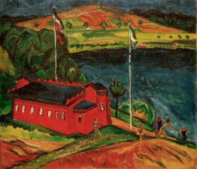 A casa de banhos vermelha de Max Pechstein