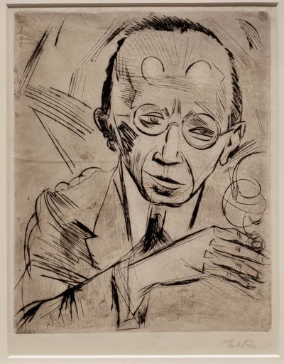 O crítico (Dr. Paul Fechter) de Max Pechstein