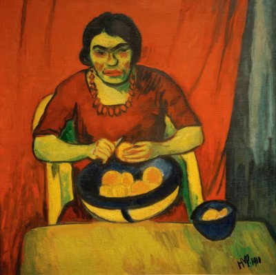 A descascadora de laranjas de Max Pechstein