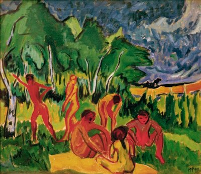 ao ar livre de Max Pechstein