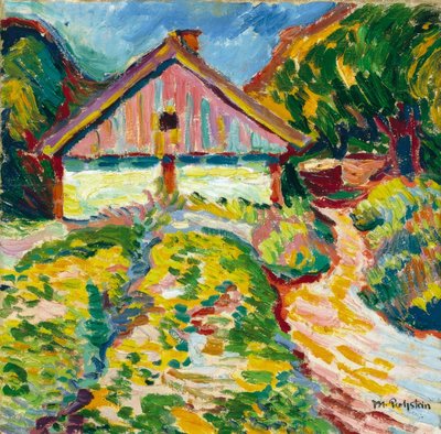 Casa na Península de Curlandia de Max Pechstein