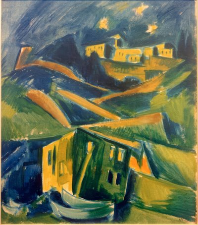 Costa perto de Monte Rosso al Mare de Max Pechstein