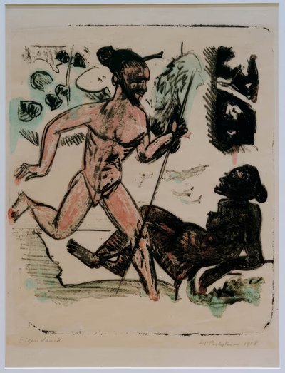 Palau III (corredor e nu) de Max Pechstein