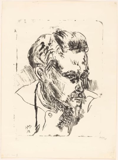 Retrato de Erich Heckel I de Max Pechstein