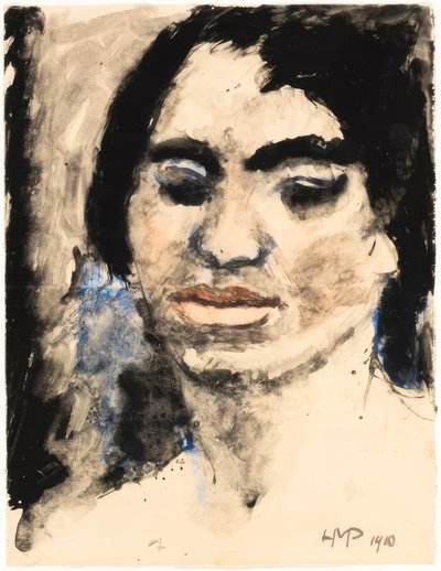 A sogra do artista de Max Pechstein