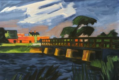 A ponte em Leba de Max Pechstein