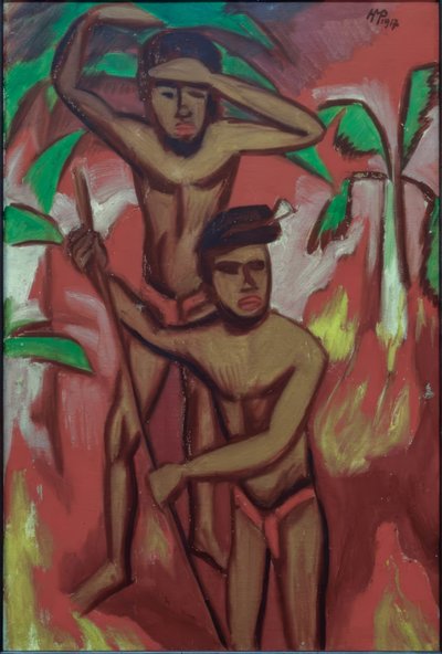 Dois nativos (Palau) de Max Pechstein