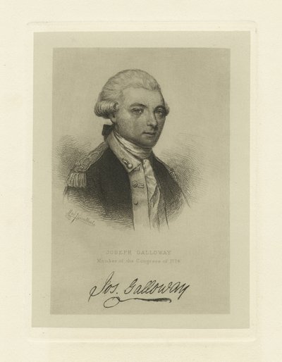 Joseph Galloway, membro do Congresso de 1774, c.1885 de Max Rosenthal