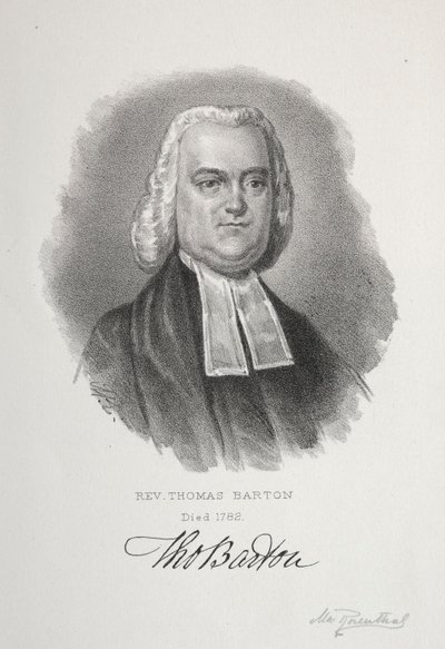 Rev. Thomas Barton. de Max Rosenthal